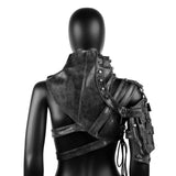 Maxbell Body Chest Harness Armlet Fancy Dress Gothic Steampunk Shoulder Shrug Armors Glossy Finish