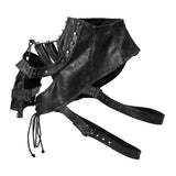 Maxbell Body Chest Harness Armlet Fancy Dress Gothic Steampunk Shoulder Shrug Armors Glossy Finish