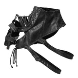 Maxbell Body Chest Harness Armlet Fancy Dress Gothic Steampunk Shoulder Shrug Armors Glossy Finish