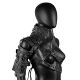 Maxbell Body Chest Harness Armlet Fancy Dress Gothic Steampunk Shoulder Shrug Armors Glossy Finish