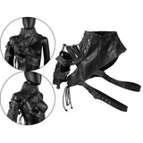 Maxbell Body Chest Harness Armlet Fancy Dress Gothic Steampunk Shoulder Shrug Armors Glossy Finish