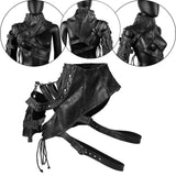 Maxbell Body Chest Harness Armlet Fancy Dress Gothic Steampunk Shoulder Shrug Armors Glossy Finish