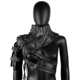 Maxbell Body Chest Harness Armlet Fancy Dress Gothic Steampunk Shoulder Shrug Armors Glossy Finish