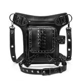 Maxbell Steampunk Waist Bag PU Leather Adjustable Strap Thigh Leg Hip Belt Bag Purse