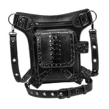 Maxbell Steampunk Waist Bag PU Leather Adjustable Strap Thigh Leg Hip Belt Bag Purse