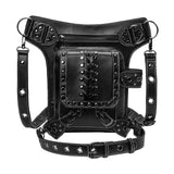 Maxbell Steampunk Waist Bag PU Leather Adjustable Strap Thigh Leg Hip Belt Bag Purse