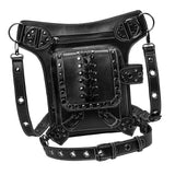 Maxbell Steampunk Waist Bag PU Leather Adjustable Strap Thigh Leg Hip Belt Bag Purse