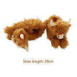 Maxbell Novelty Women Cow Plush Slippers Anti Skid Comfortable for Home Farmhouse L