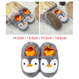 Maxbell Animal Plush Slippers Everyday Slippers Kids Penguin Slippers for Bedroom 14.5cm