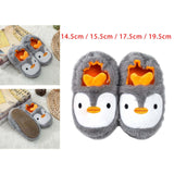 Maxbell Animal Plush Slippers Everyday Slippers Kids Penguin Slippers for Bedroom 14.5cm