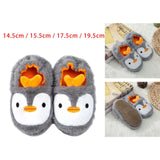 Maxbell Animal Plush Slippers Everyday Slippers Kids Penguin Slippers for Bedroom 14.5cm