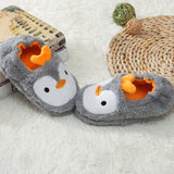 Maxbell Animal Plush Slippers Everyday Slippers Kids Penguin Slippers for Bedroom 14.5cm