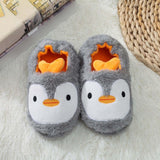 Maxbell Animal Plush Slippers Everyday Slippers Kids Penguin Slippers for Bedroom 14.5cm