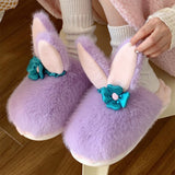 Maxbell Cute Animal Women's Winter Slippers Warm House Slippers Home Shoes Non Slip 38-39