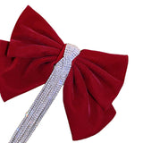 Maxbell Bowknot Fringe Hair Clip Styling Headdress for Valentine'S Day Anniversary Red