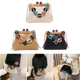 Maxbell Ladies Chain Bag Tote Classic Wallet Fashion Soft for Business Travel Work White