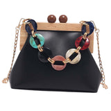 Maxbell Ladies Chain Bag Tote Classic Wallet Fashion Soft for Business Travel Work Black