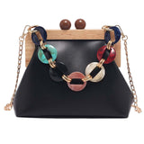 Maxbell Ladies Chain Bag Tote Classic Wallet Fashion Soft for Business Travel Work Black