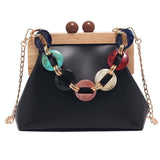 Maxbell Ladies Chain Bag Tote Classic Wallet Fashion Soft for Business Travel Work Black