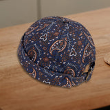 Maxbell Unisex Brimless Hat Embroidery Adjustable chic for Worker Docker Sailor Blue