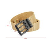 Maxbell Lightweight Nylon Belt Clothing Accessories Wear Resistant for Club Work Khaki