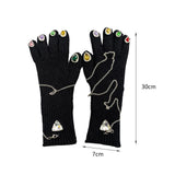 Maxbell Women Winter Warm Gloves Long Wrist Faux Rhinestone Touchscreen Knit Gloves