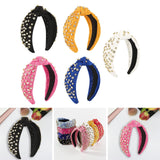 Maxbell Crystal Headband Headdress Women Shiny for Wedding Trip Beach Vacation Black