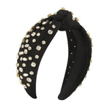 Maxbell Crystal Headband Headdress Women Shiny for Wedding Trip Beach Vacation Black