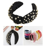 Maxbell Crystal Headband Headdress Women Shiny for Wedding Trip Beach Vacation Black