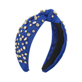 Maxbell Crystal Headband Headdress Women Shiny for Wedding Trip Beach Vacation Blue