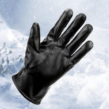 Maxbell Waterproof Winter Gloves PU Leathe Outdoor Riding Gloves Windproof Elegant