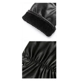 Maxbell Waterproof Winter Gloves PU Leathe Outdoor Riding Gloves Windproof Elegant