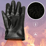 Maxbell Waterproof Winter Gloves PU Leathe Outdoor Riding Gloves Windproof Elegant