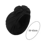 Maxbell Woman Head Turban Hat Head Wrap Soft Breathable Accessory Multifunction Black