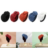 Maxbell Woman Head Turban Hat Head Wrap Soft Breathable Accessory Multifunction Black