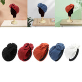 Maxbell Woman Head Turban Hat Head Wrap Soft Breathable Accessory Multifunction Black