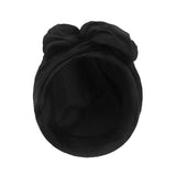 Maxbell Woman Head Turban Hat Head Wrap Soft Breathable Accessory Multifunction Black