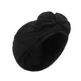 Maxbell Woman Head Turban Hat Head Wrap Soft Breathable Accessory Multifunction Black