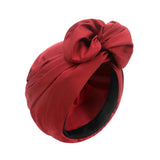 Maxbell Woman Head Turban Hat Head Wrap Soft Breathable Accessory Multifunction Dark Red