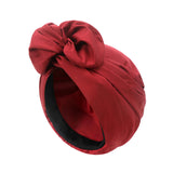 Maxbell Woman Head Turban Hat Head Wrap Soft Breathable Accessory Multifunction Dark Red