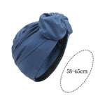 Maxbell Woman Head Turban Hat Head Wrap Soft Breathable Accessory Multifunction Blue