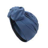 Maxbell Woman Head Turban Hat Head Wrap Soft Breathable Accessory Multifunction Blue