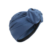 Maxbell Woman Head Turban Hat Head Wrap Soft Breathable Accessory Multifunction Blue