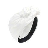 Maxbell Woman Head Turban Hat Head Wrap Soft Breathable Accessory Multifunction White