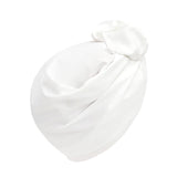 Maxbell Woman Head Turban Hat Head Wrap Soft Breathable Accessory Multifunction White