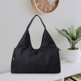 Maxbell Woman Shoulder Handbag Tote Large Capacity Storage Bag Lightweight Black