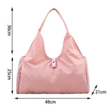 Maxbell Woman Shoulder Handbag Tote Large Capacity Storage Bag Lightweight Pink