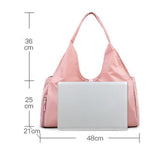 Maxbell Woman Shoulder Handbag Tote Large Capacity Storage Bag Lightweight Pink