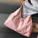 Maxbell Woman Shoulder Handbag Tote Large Capacity Storage Bag Lightweight Pink