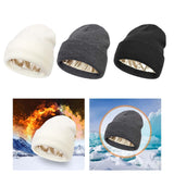 Maxbell Women Winter Beanie Lightweight Autumn Warm Hat for Climbing Outdoor Camping White